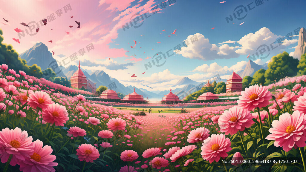 请给我设计一幅百花节演出活动的