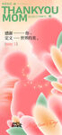 弥散剪影母亲节节日宣传海报
