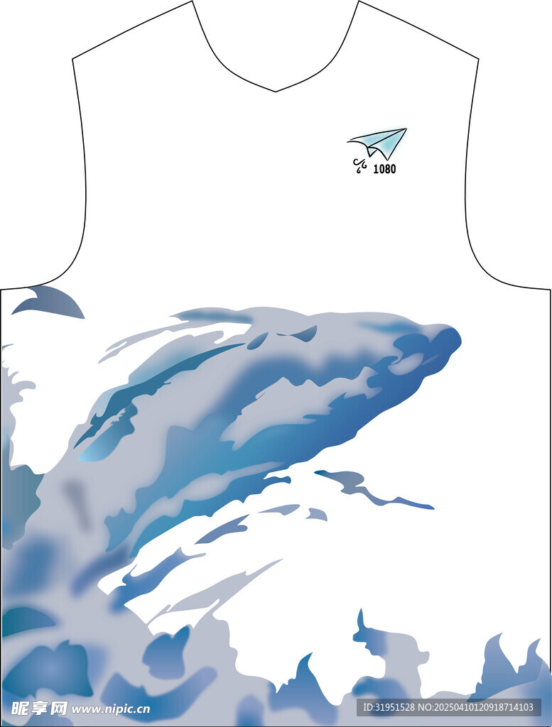 AI渐变的运用做班服图案