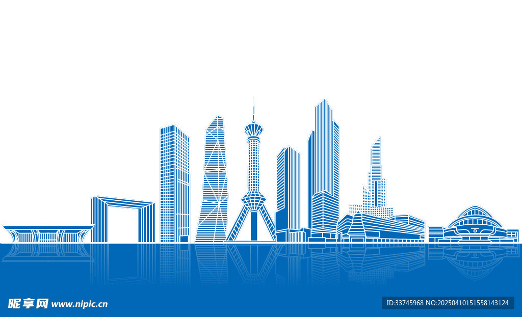 石家庄建筑矢量图