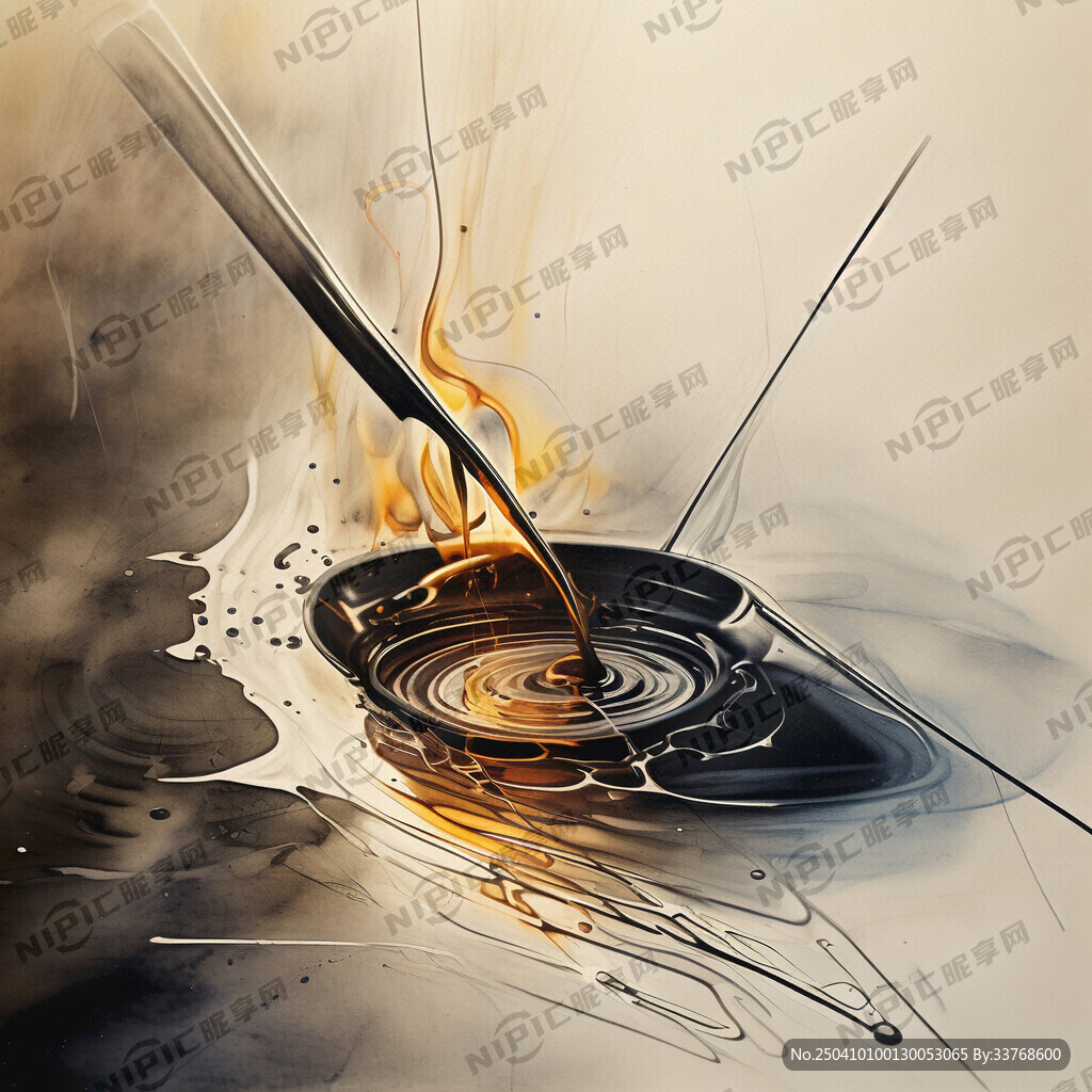 古代炸油线条图