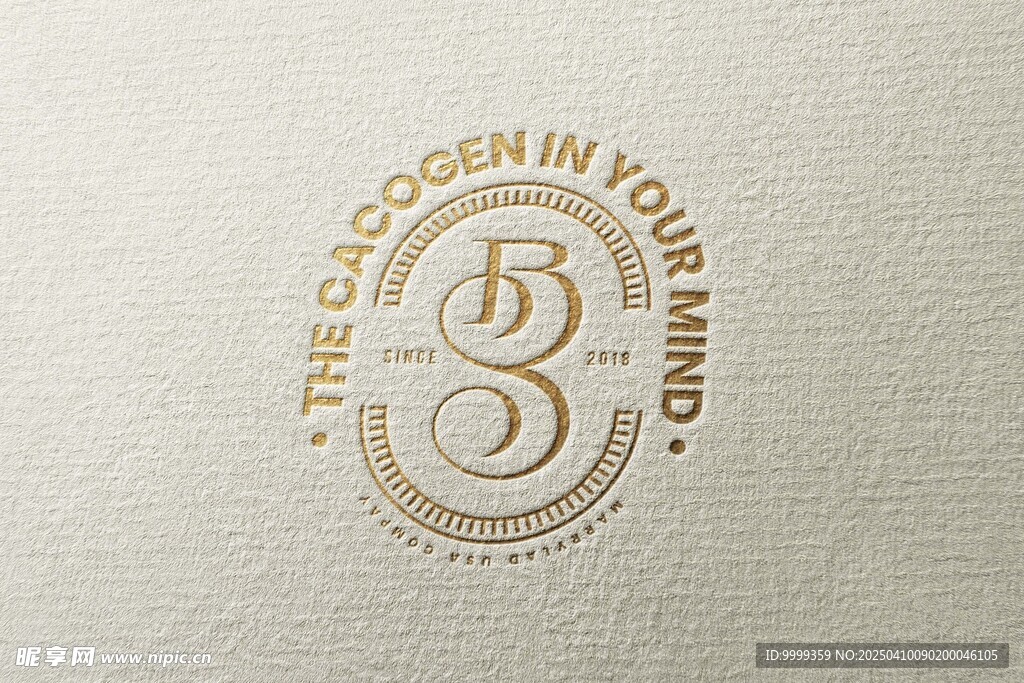 烫金logo样机