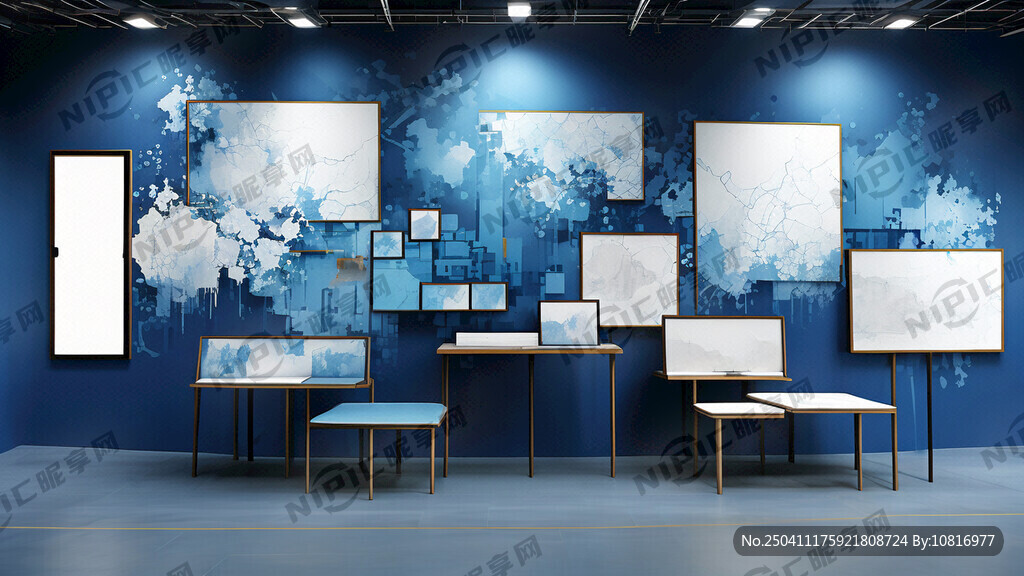 介绍学校的展板背景 画面简单
