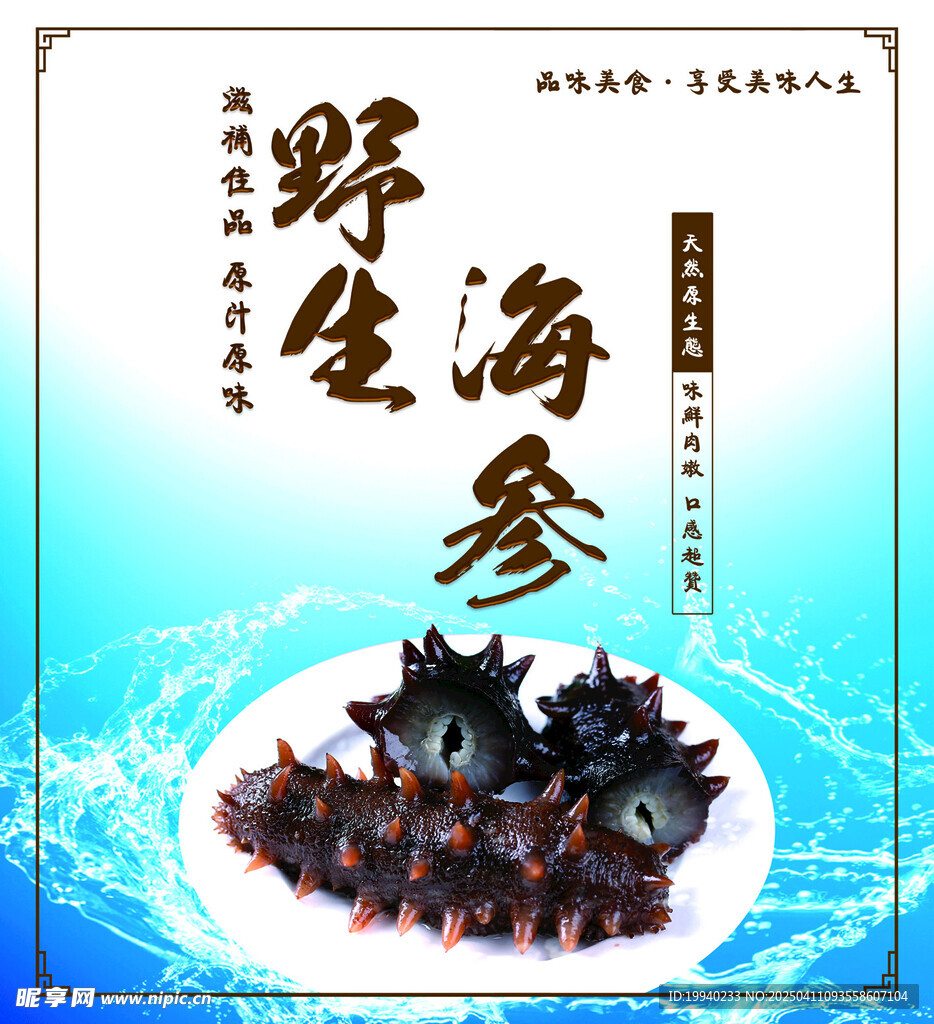 海参广告 海参海报 海参宣传