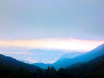 蓝天  山顶上的风景  梧桐山