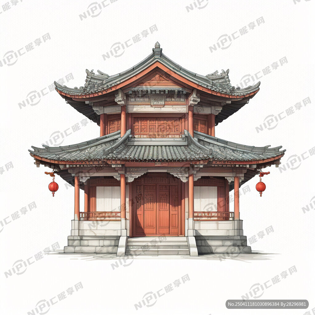 正面重檐歇山顶
