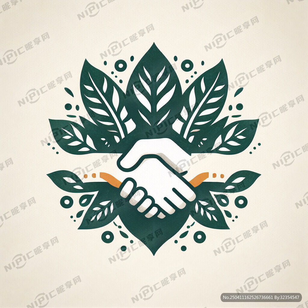 设计一个和握手图标