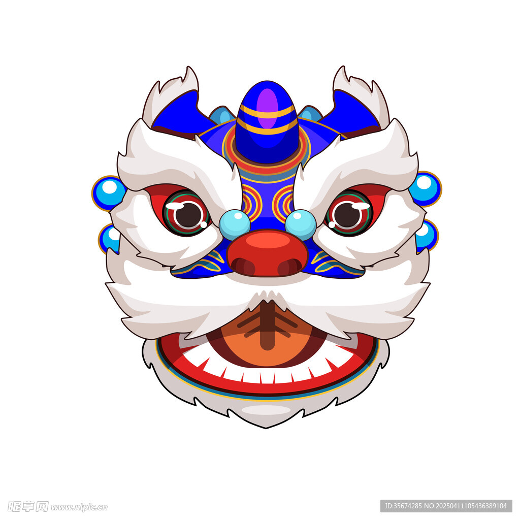 蓝色醒狮头像