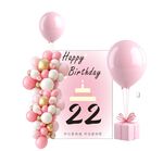 22岁粉色生日气球美陈