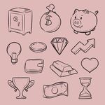 金融元素插画