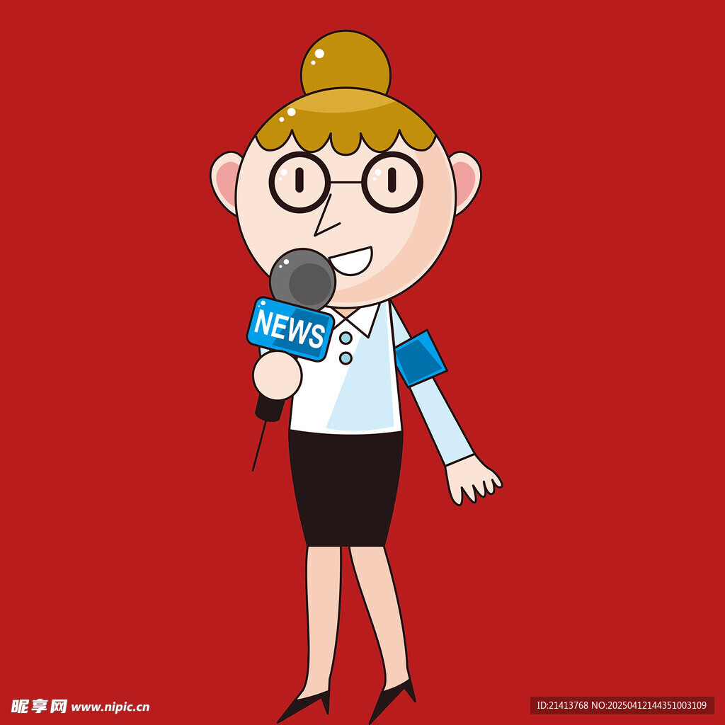 手绘电台主持 