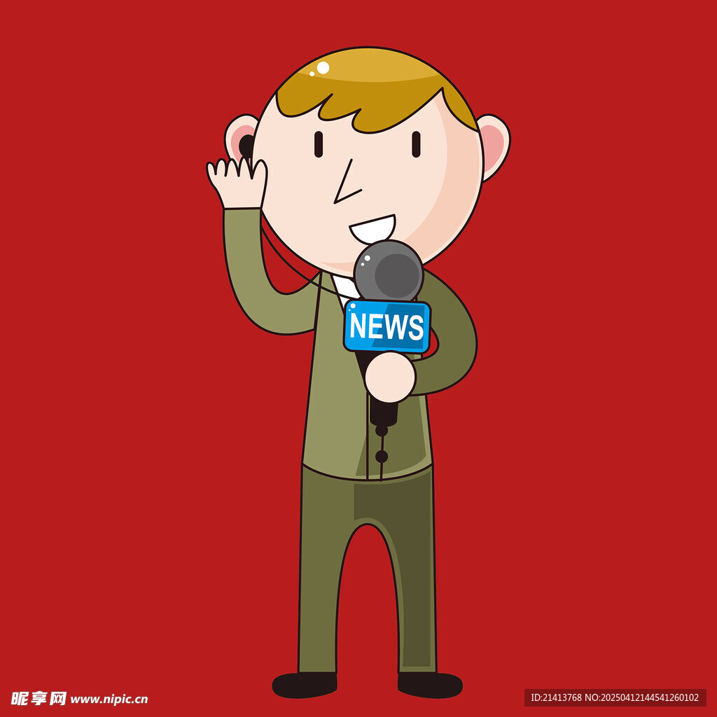 手绘电台主持