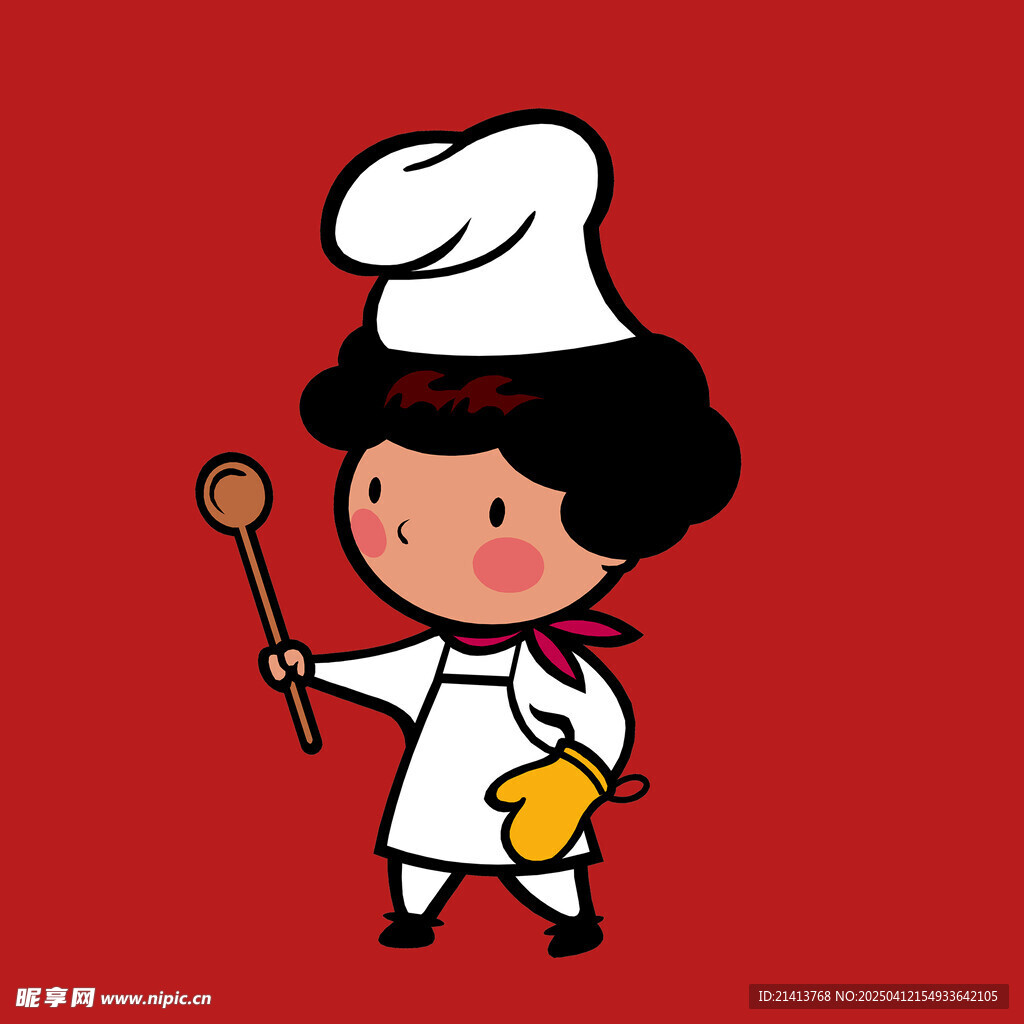 手绘卡通厨师
