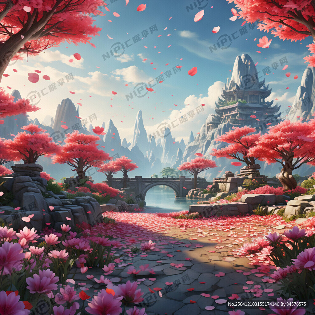 游戏梦幻唯美新中式风景 超高清