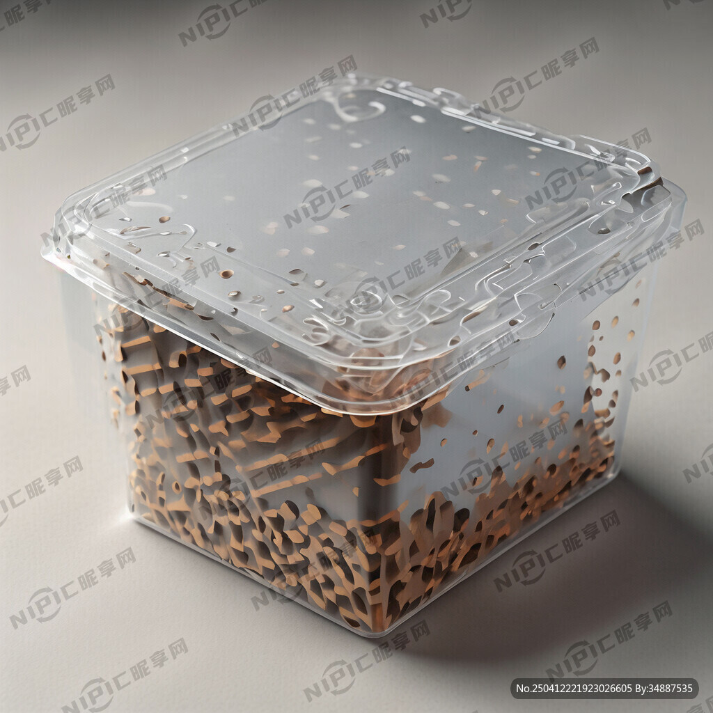 透明一次性塑料打包盒 样机