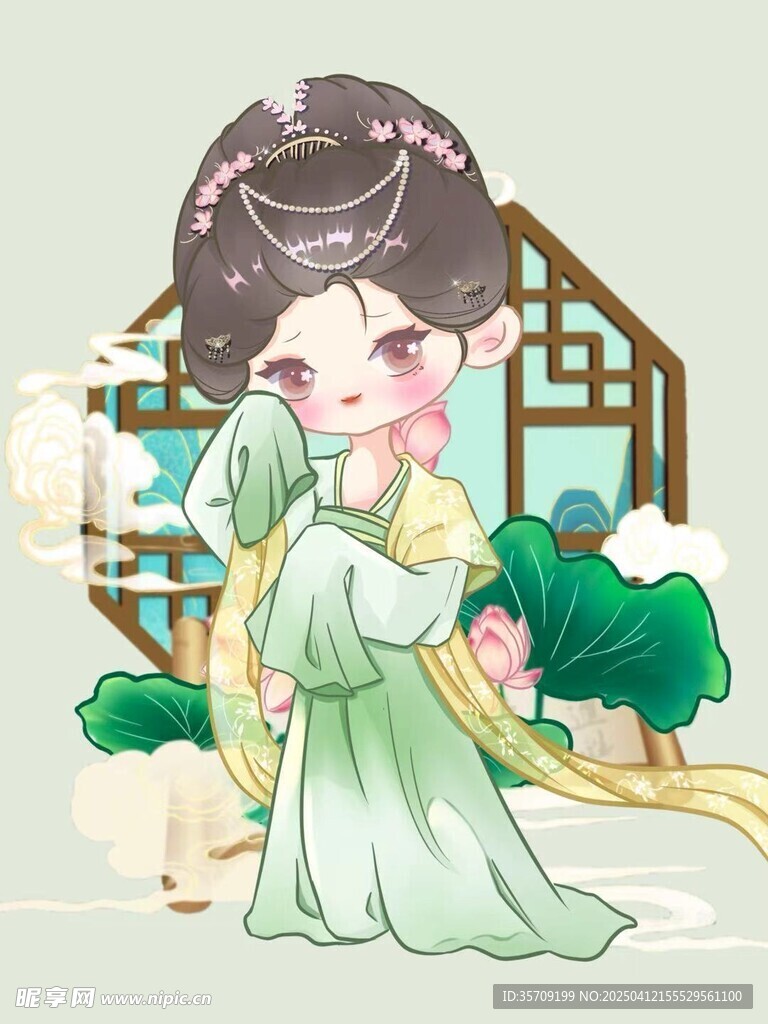 国风夏天插画
