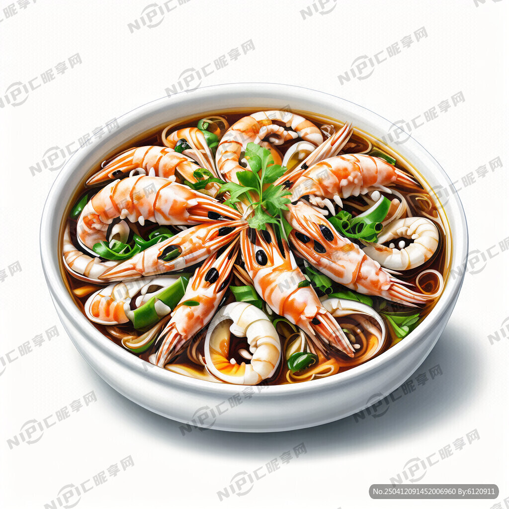 金酸汤海三鲜包括海虾花甲螺鱿鱼