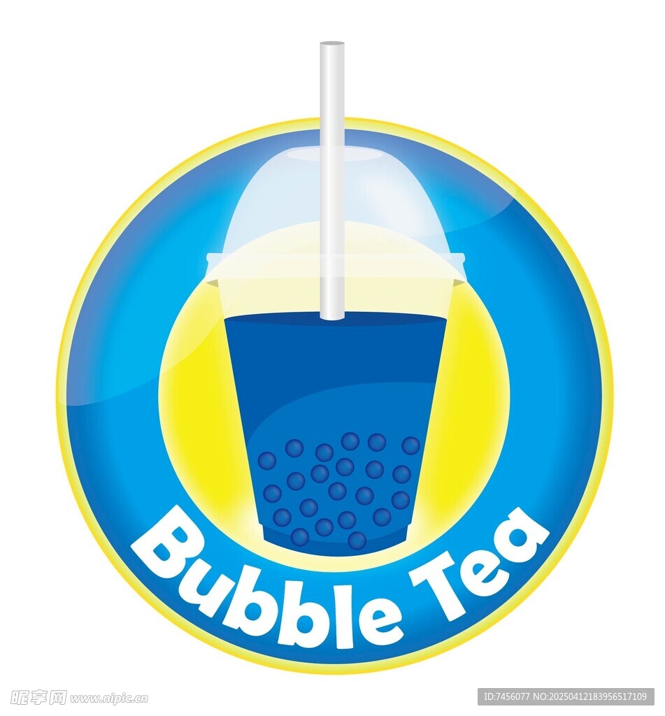 奶茶矢量图标标志素材
