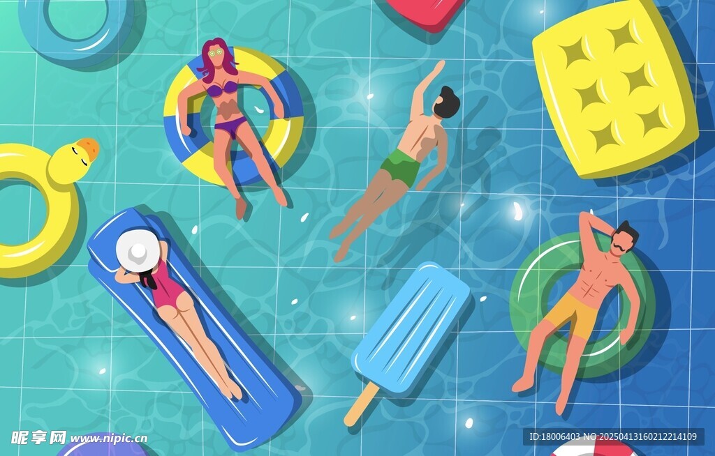 夏日游泳