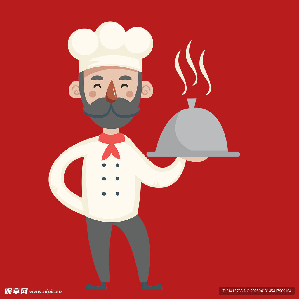 手绘卡通厨师