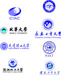 中科院和学校的LOGO