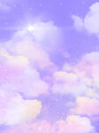 浪漫云彩星空背景