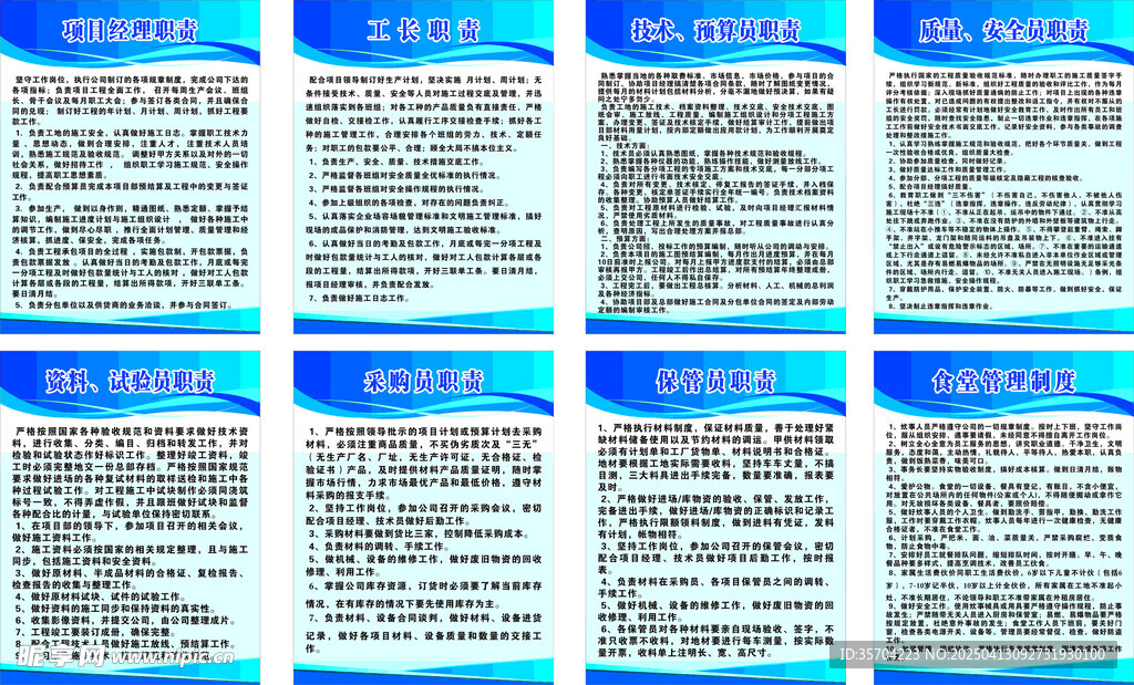 不同岗位职责详述