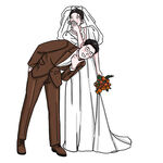 婚礼卡通迎宾牌