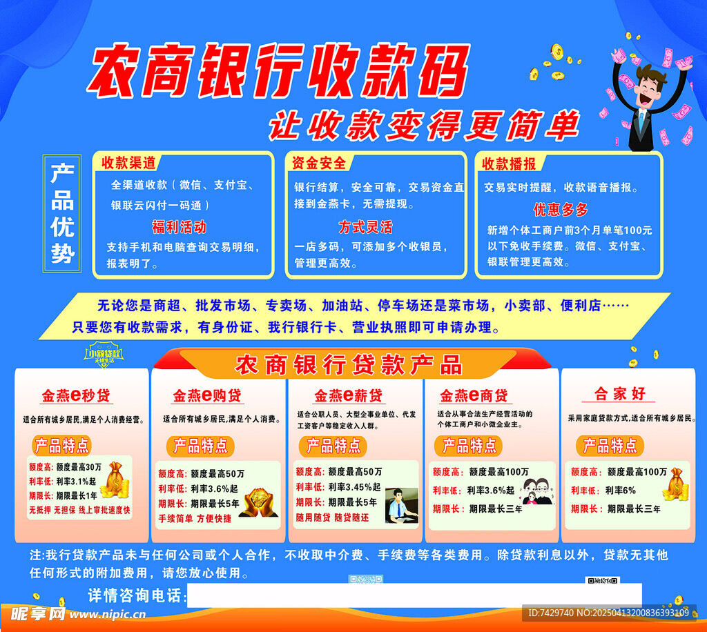 银行贷款海报