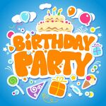 欢乐生日派对主题插画
