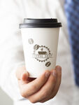 手持咖啡杯样机
