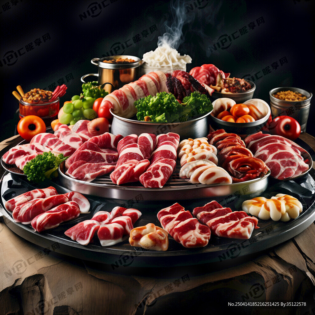 牛掌柜自助烤肉 大虾照片。