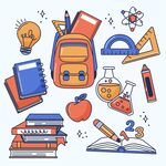 学习用具插画