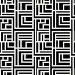 黑白几何图案无缝纹理