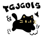 黑猫跃起追蝴蝶插画