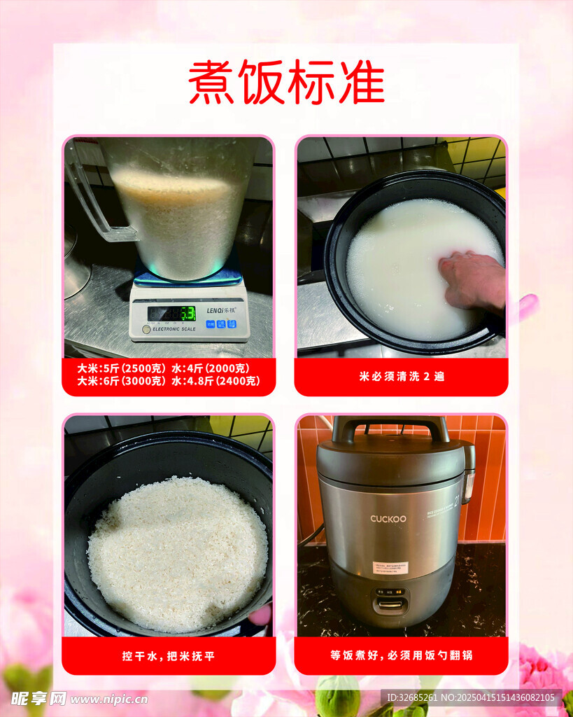 煮饭标准