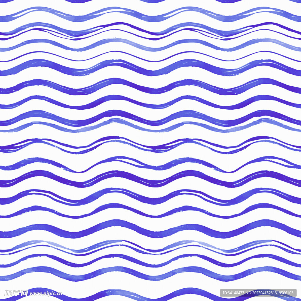 蓝白波浪纹图案背景