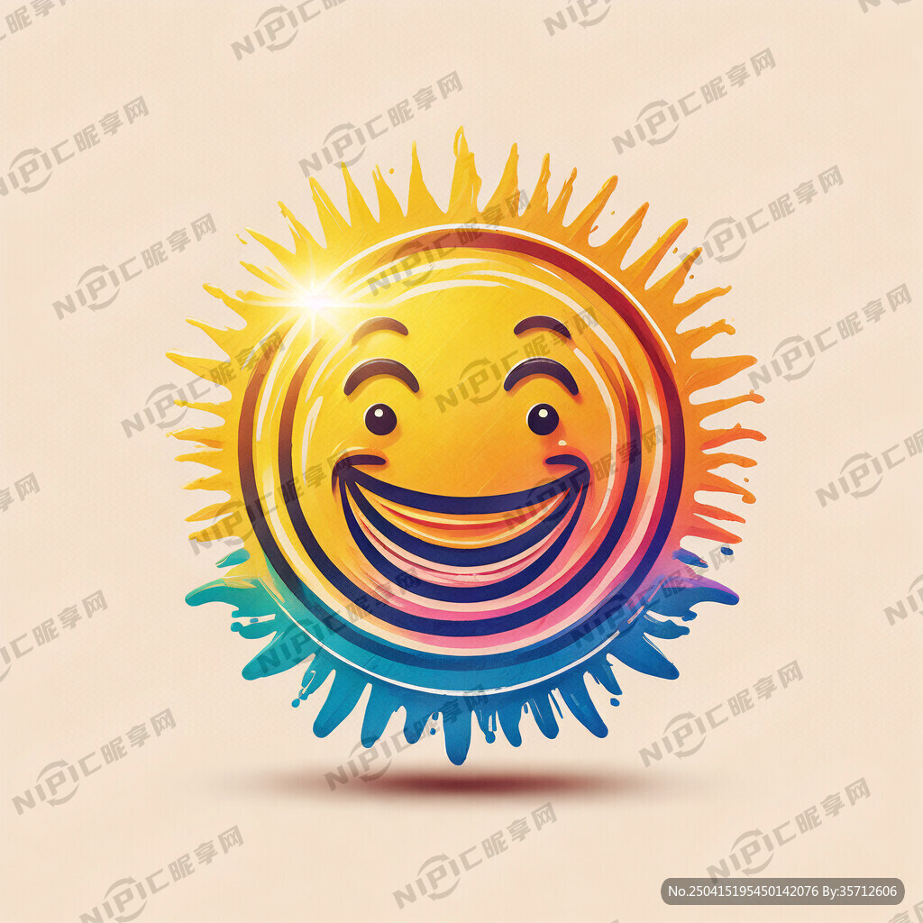 就用微笑太阳来设计  强化笑脸