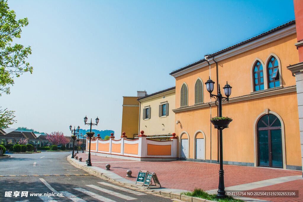 欧式街道建筑风景