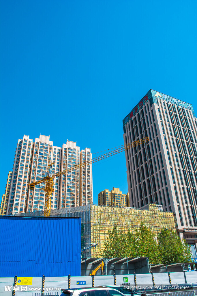 城市高楼建设场景