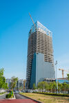 高楼建设中展现城市活力