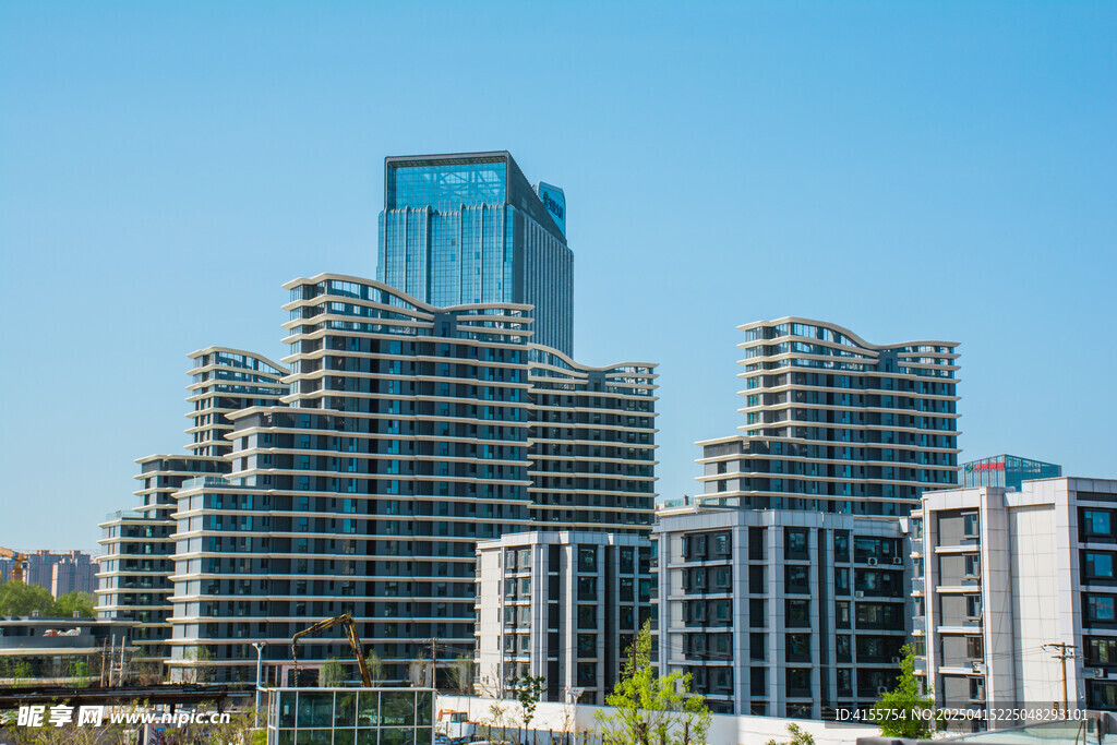 现代都市高楼建筑群