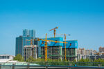 城市在建高楼施工现场