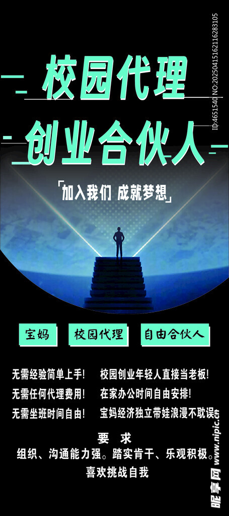 创业合伙人海报