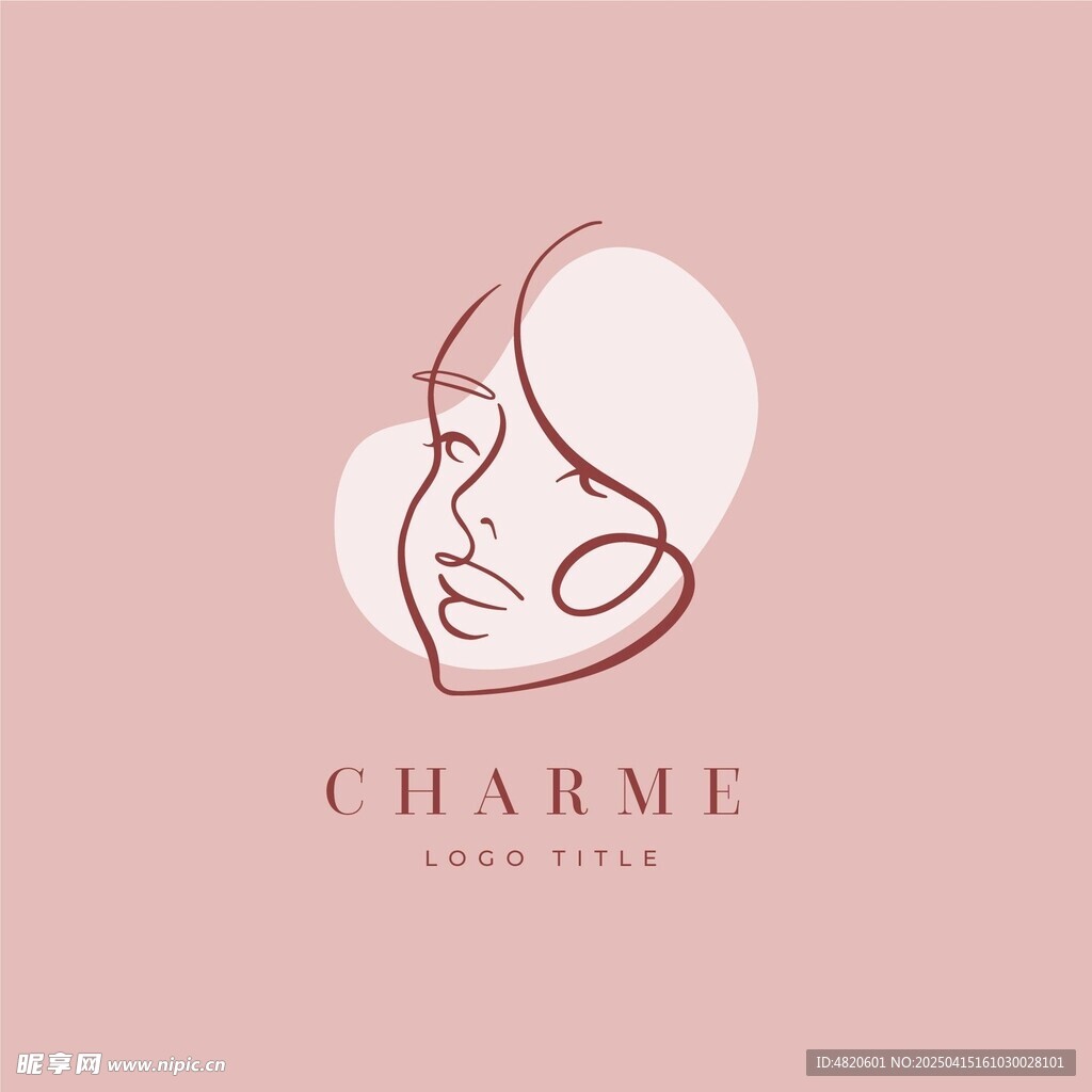 女性头像logo