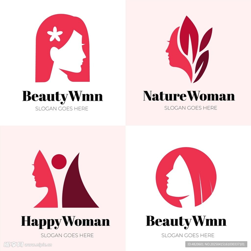 女性头像logo