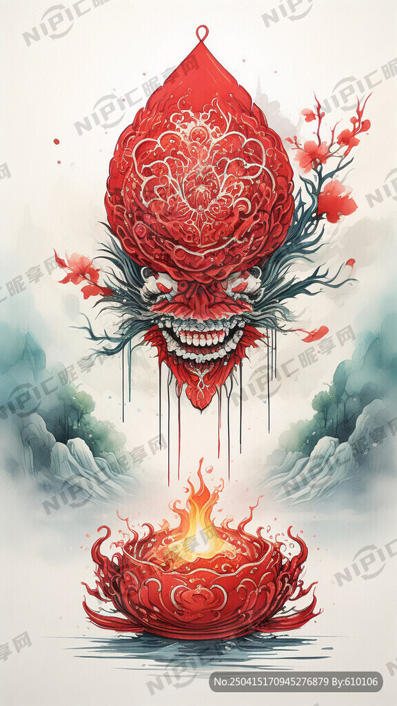 端午节红包  超高清 水彩画