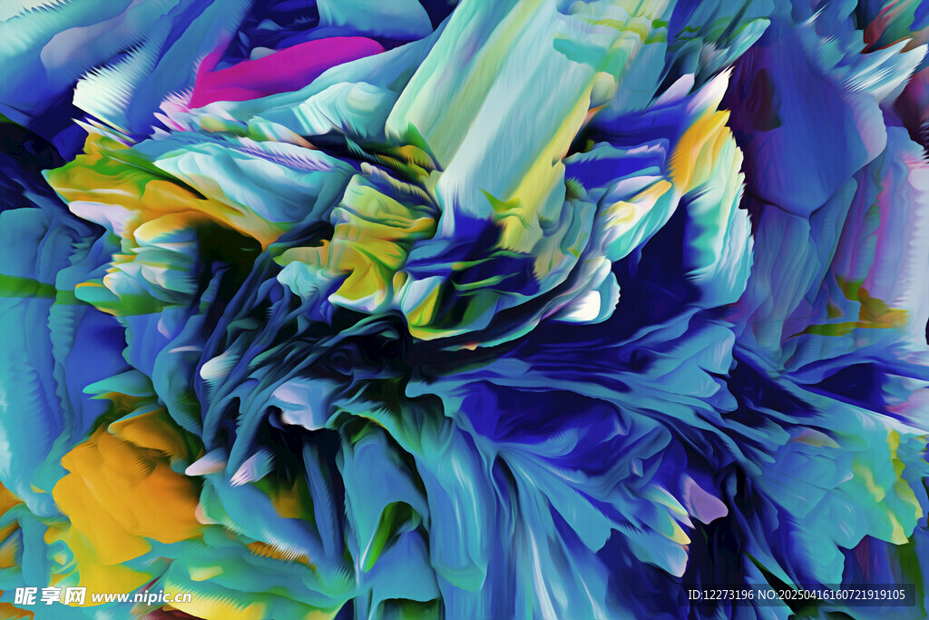 梦幻色彩抽象艺术画作