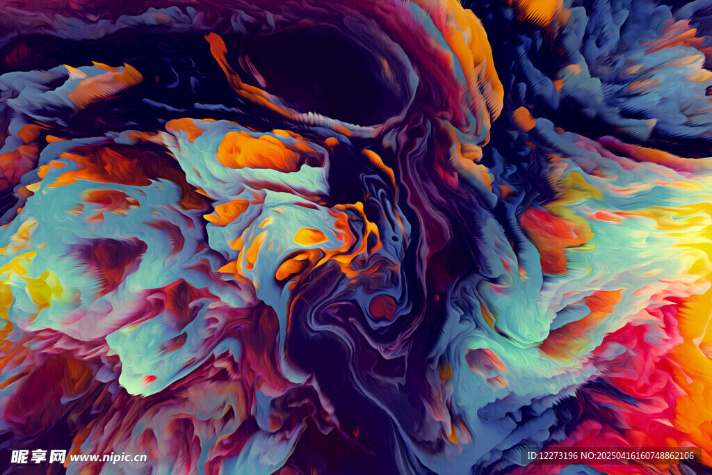 梦幻绚丽抽象艺术画面