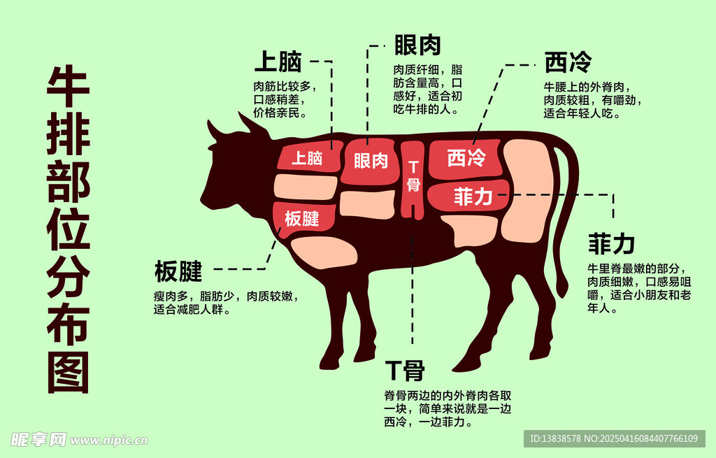 牛排部位